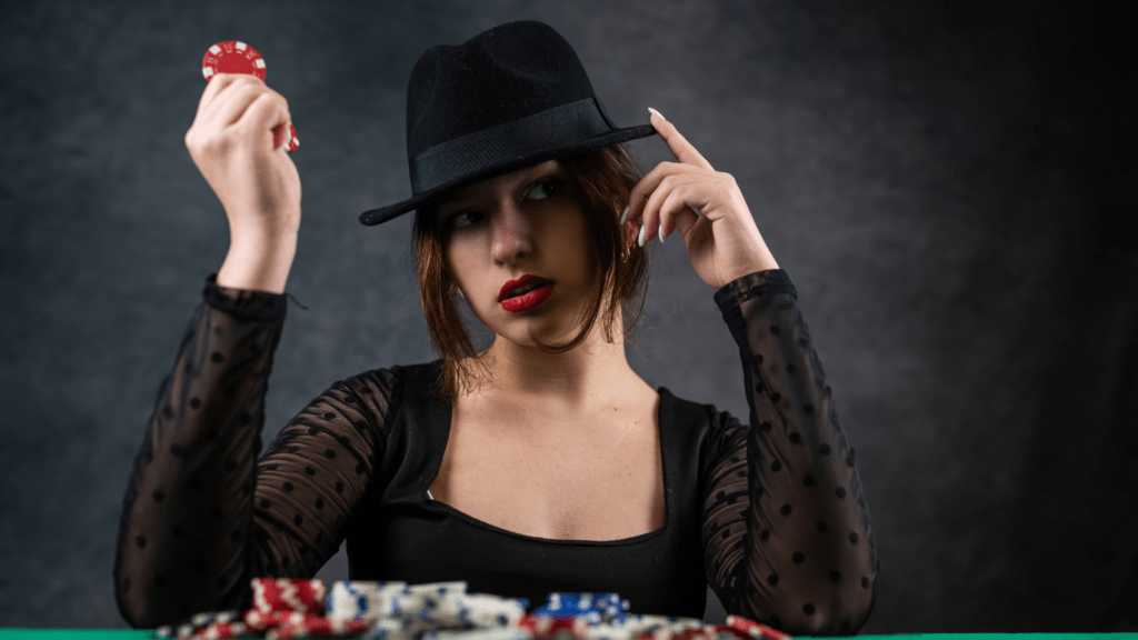 Woman at Casino table