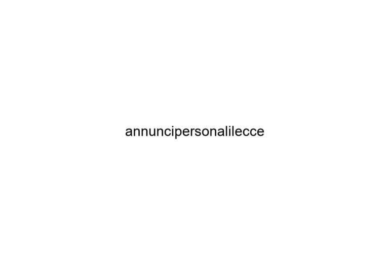 annuncipersonalilecce