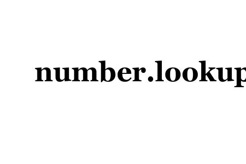 number.lookup