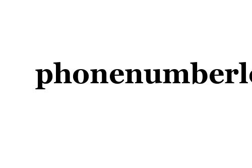 phonenumberlookup
